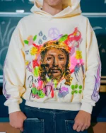 Angelic motion Graphic "Jesus" Hoodie