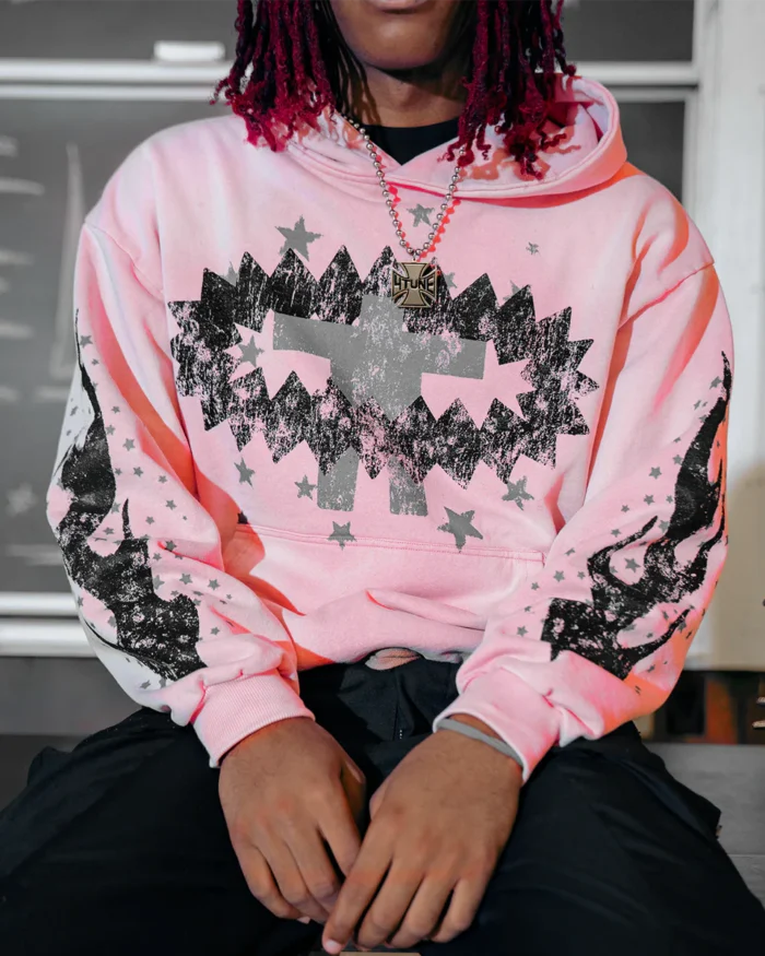 Angelic motion Coral "Signature" Hoodie
